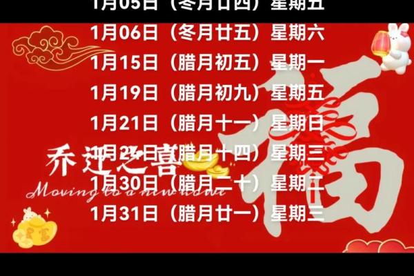 农历二月乔迁新居的黄道吉日