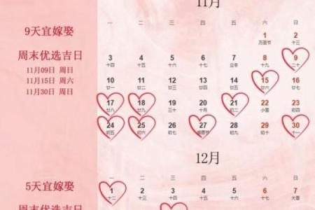 2025年结婚吉日