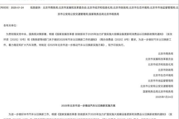 2025年新车置换补贴最新政策解读