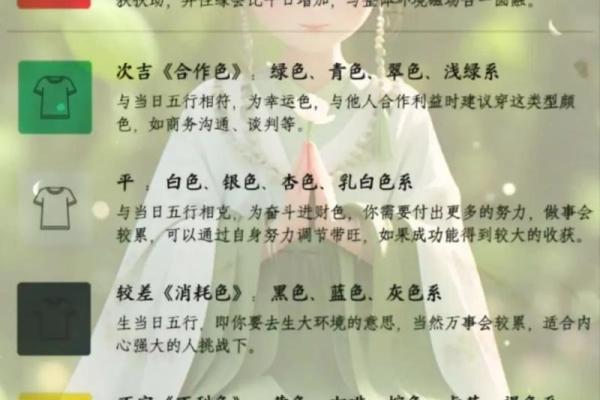 每日五行穿衣指南2025年4月6日