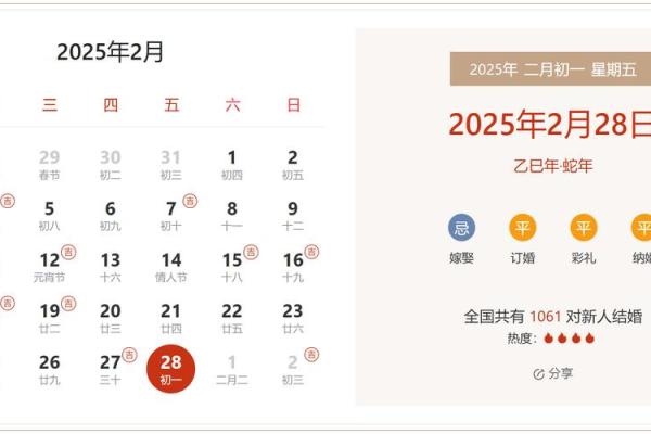 2025年2月份多少天