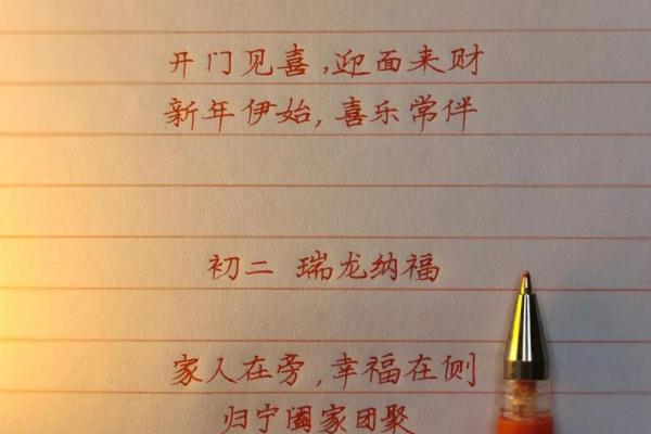 2024年初一祝福语