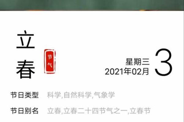 2022年立春时间