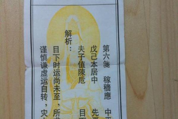 观音菩萨抽签灵签 观音菩萨抽签灵签