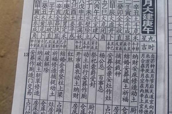 日历老黄历装修吉日