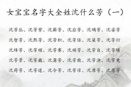 沈姓女孩名字大全-沈姓女孩起名字大全-沈姓名字大全姓名