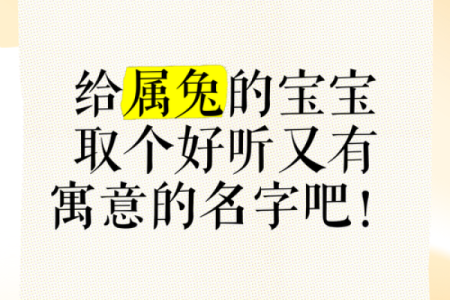 4月份出生的属兔男孩怎样取名字好姓名